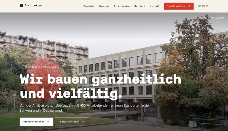 Redesign-Konzept für ein Architekturbüro