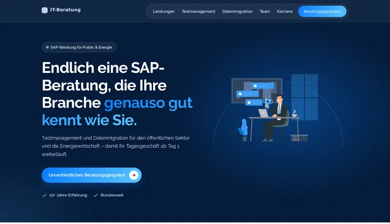 Redesign-Konzept für eine IT-Beratung